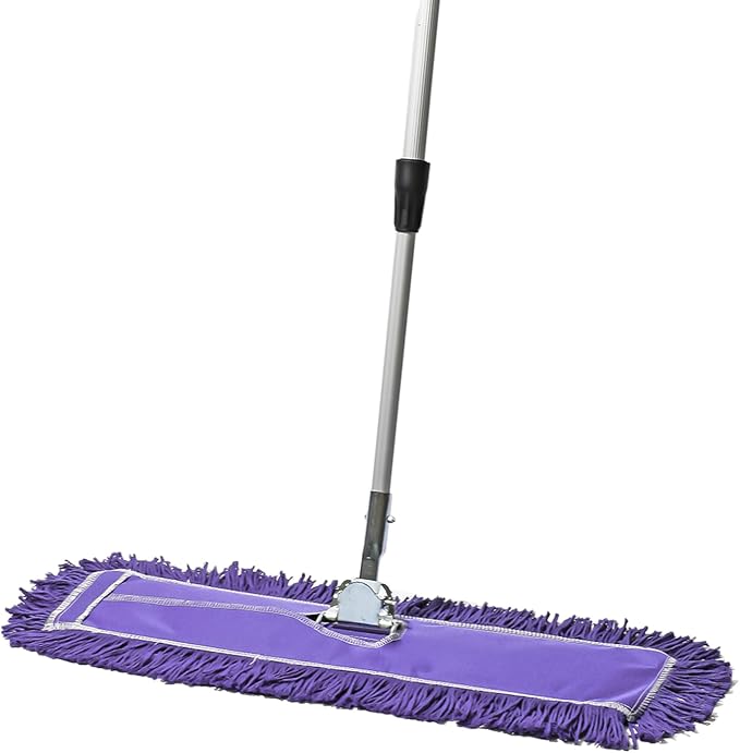 24 Inch Purple Commercial Dust Mop & Floor Sweeper by TidyTools