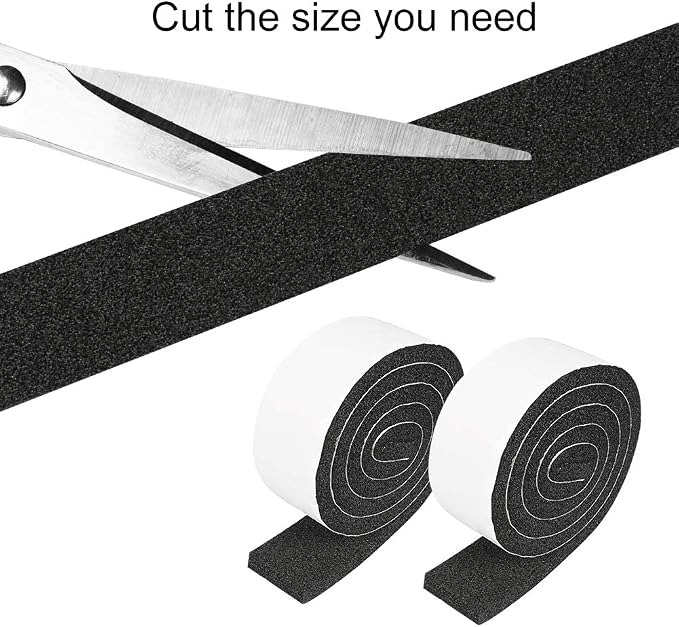 2 Rolls 2 Inch W 1/2 Inch T Weather Stripping Air Conditioner Open Cell Foam - Image 5