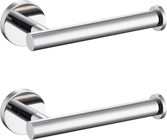 TASTOS Toilet Paper Holder SUS304 Stainless Steel Round Size Polished Chrome 2 by TASTOS