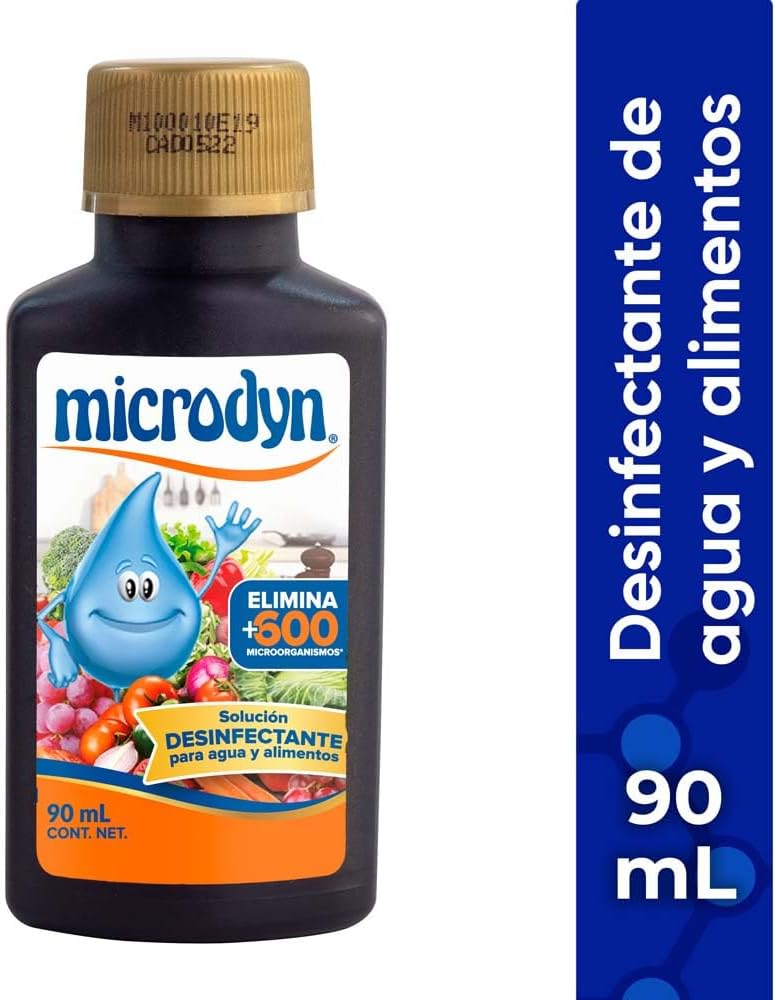 microdyn Desinfecante para agua y alimentos Plata 90ml | Iodine-free, no-rinse formula