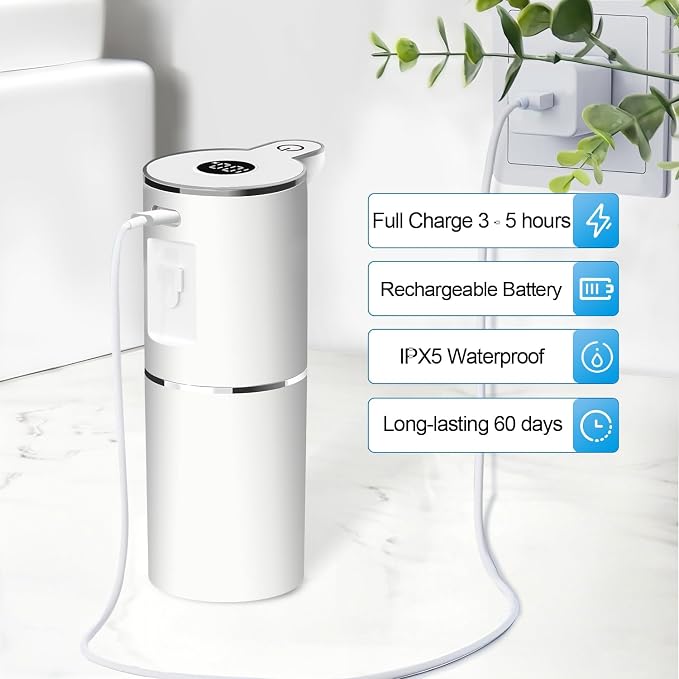 Automatic Foaming Soap Dispenser, 6 Level Adjustable Foam, Wall Mount Soap - Image 5