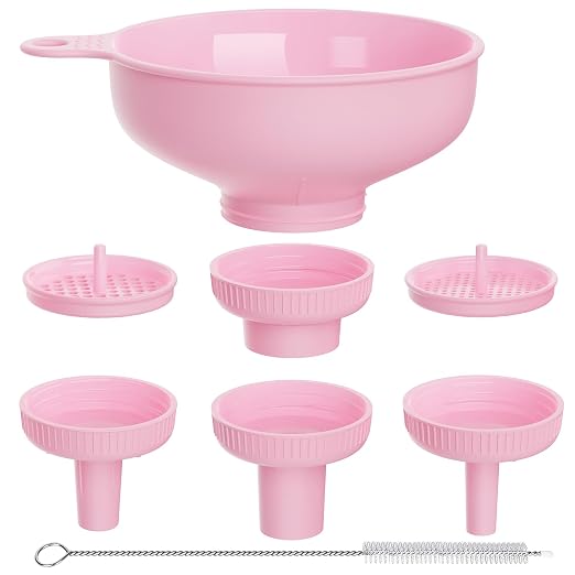 Wide Mouth Kitchen Funnel, Food Grade Plastic Cooking Canning Funnel by BALIWELL