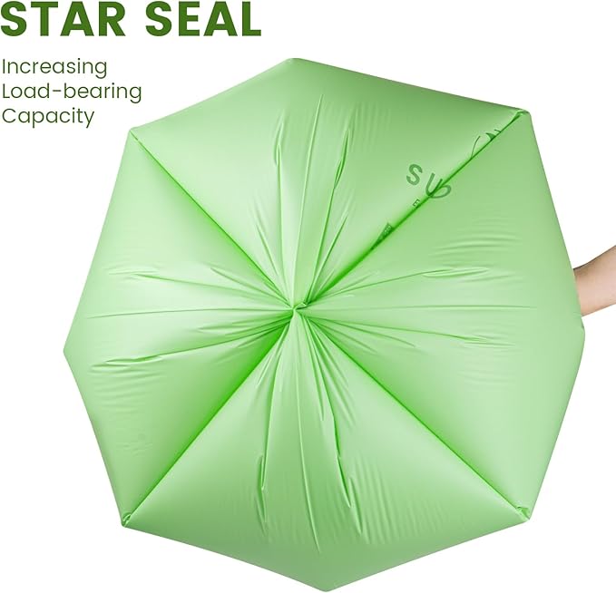 SUPERBIO 64 Gallon Compostable Yard Waste Bags, Lawn & Leaf Bags, Heavy Duty - Image 2