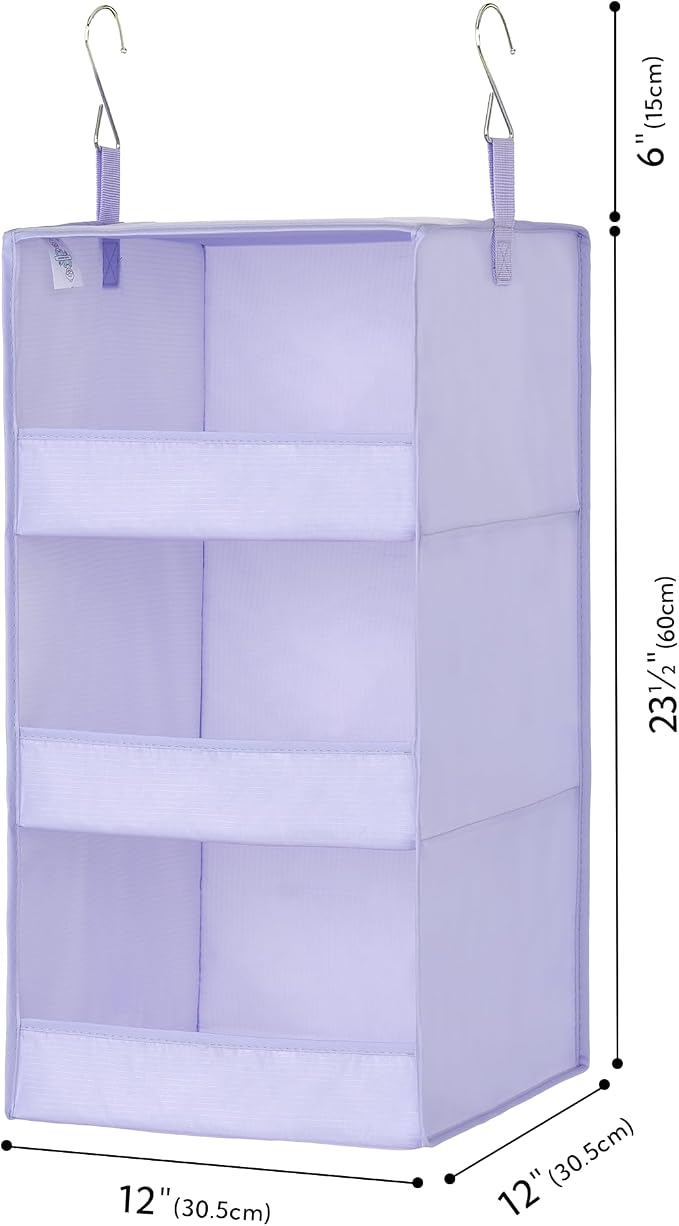 GRANNY SAYS 3 Shelf Hanging Closet Organizers and Storage, Collapsible Closet - Image 3
