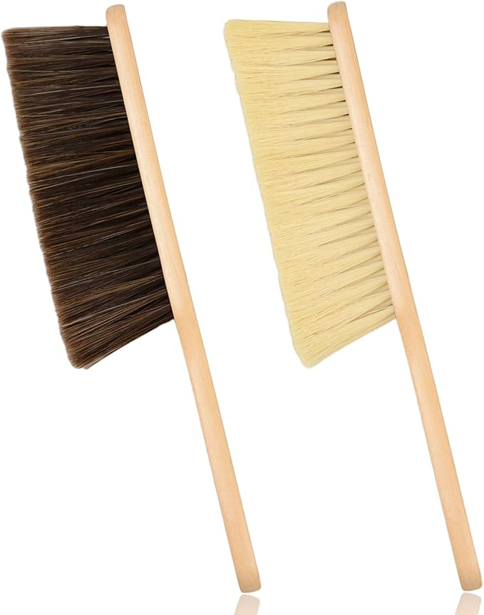 2 Pieces Woooden Dust Brush Hand Broom Bench Brush by Dazzhues