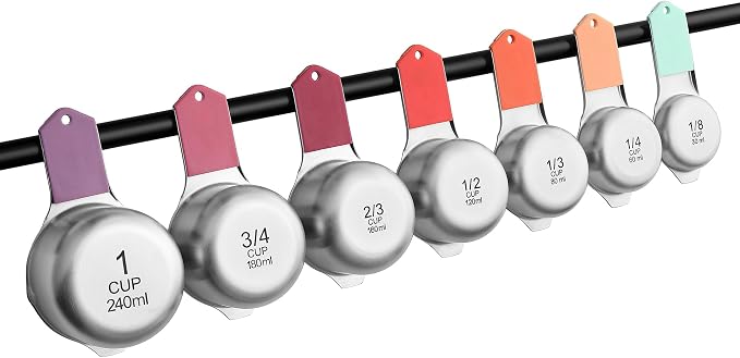 Spring Chef Magnetic Stainless Steel Measuring Cups, Kitchen Tools - Image 9