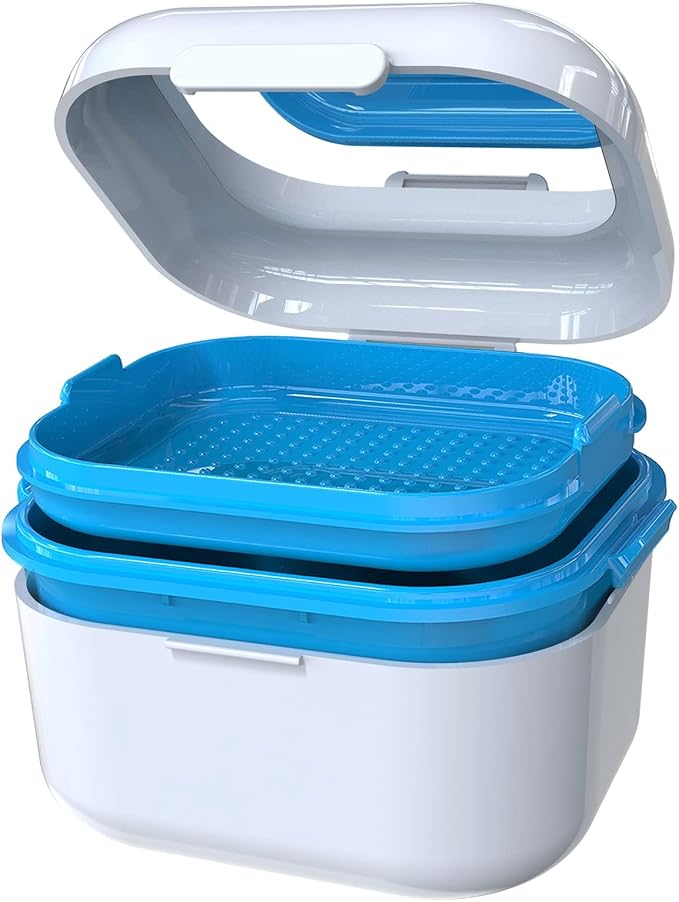 BVN Denture Case Denture Cup for Soaking Dentures Retainer Cleaner Case - Image 7