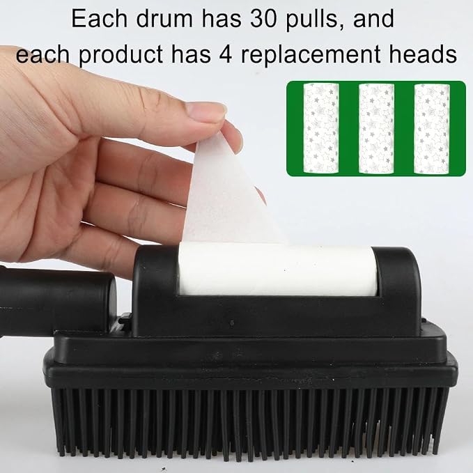 Rubber Pet Hair Removal Brush Lint & Hair Removal Cat Dog Hair Remover Brush - Image 4