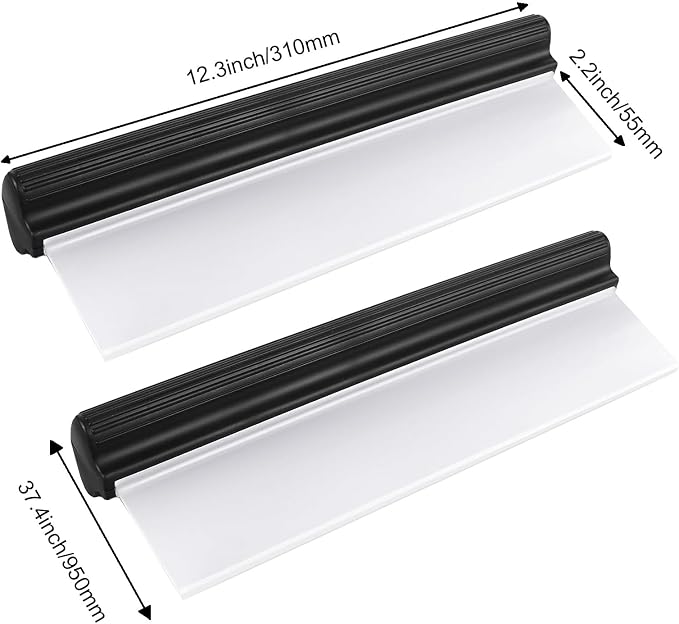 2pack 12inch Car Drying Squeegee Water Blade Universal Quick Drying Squeegee - Image 2