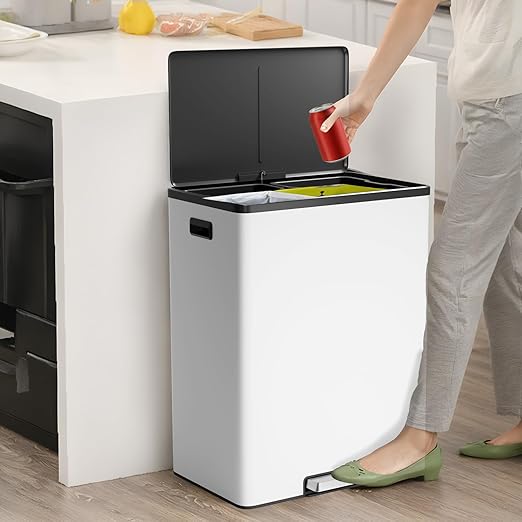 GarveeHome Step Dual Trash Can, 60L/16 Gallon Recycle Bins - Image 7