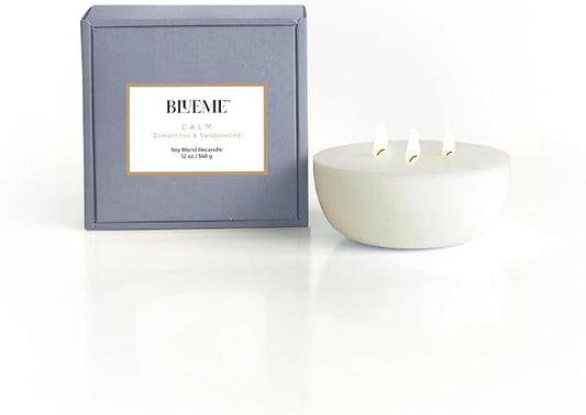New BLUEME Wellness Candle Wax Refill, Contains Essential Oil, Sustainable by BluemeFragrances