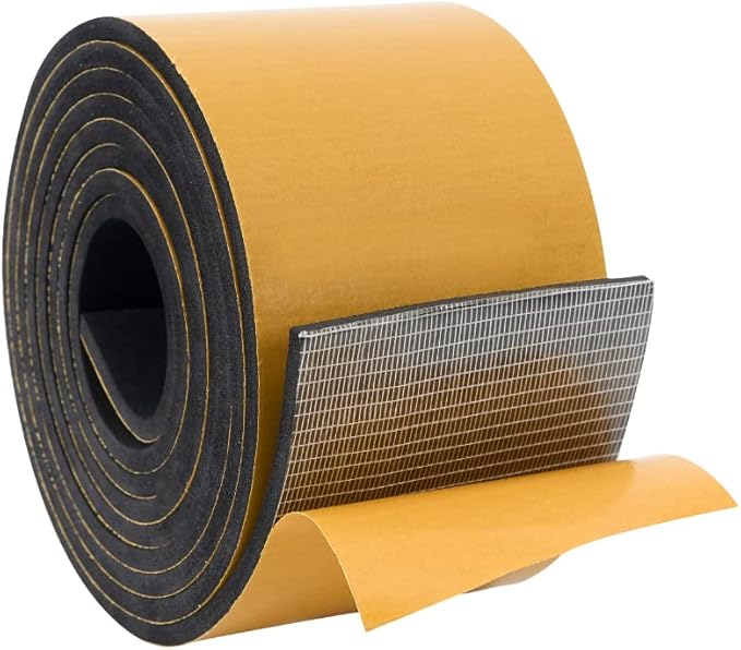 High Density Foam Weather Stripping Door Seal Strip Insulation Tape Roll by DualplexTalvania