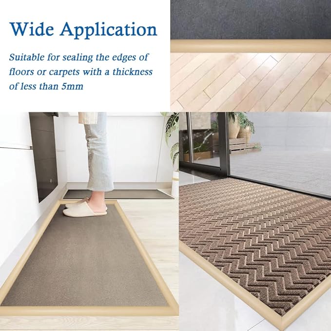 Floor Transition Strip Self Adhesive Carpet & Flooring Transitions Edging Trim - Image 7