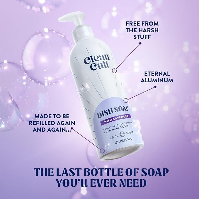 Bundle of Cleancult Dish Soap Liquid Refills Wild Lavender + Cleancult -Wild - Image 7