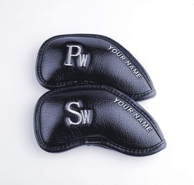 CRAFTSMAN GOLF 12pcs or 1pc Thick Synthetic Leather Golf Iron Head Covers Set - Image 4