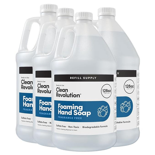 Clean Revolution Foaming Hand Soap Refill Supply Container, Ready to Use Formula by CleanRevolution