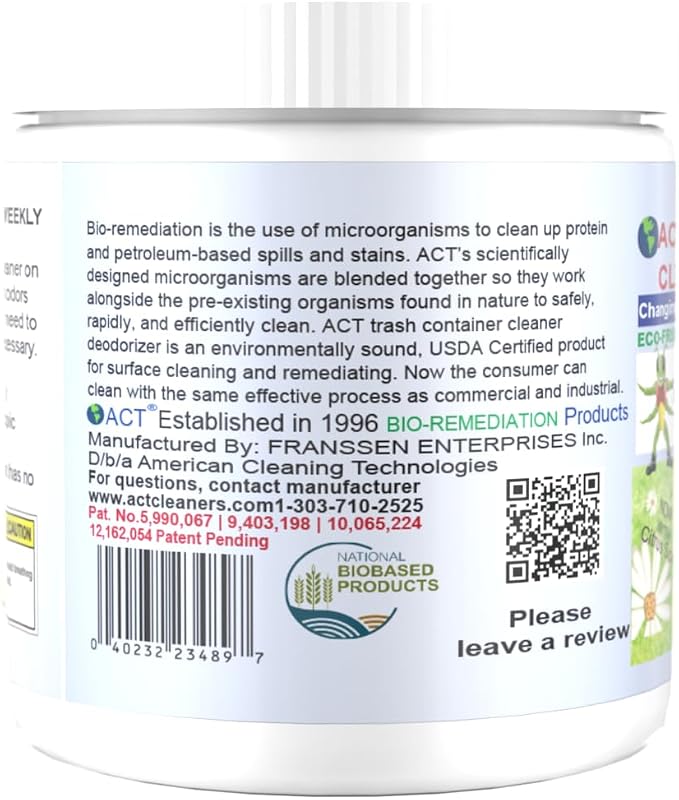ACT Trash Deodorizer and Cleaner | Eliminates Odors Controls Garbage Sludge | - Image 3