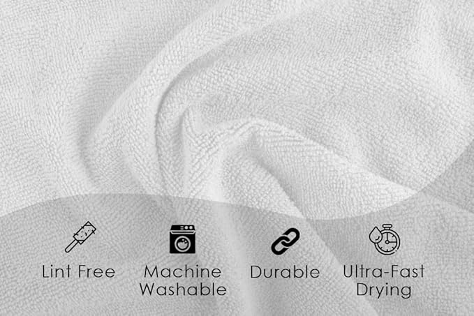 Avalon Towels Microfiber Cleaning Cloths Size 16" x 16", Highly Absorbent - Image 7