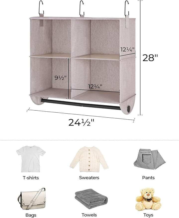 StorageWorks Hanging Closet Organizer - Image 3