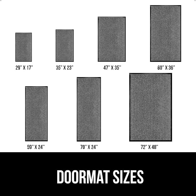 GORILLA GRIP Traffic Guard Door Mat, 2 Pack, Heavy Duty Waterproof Doormat - Image 6