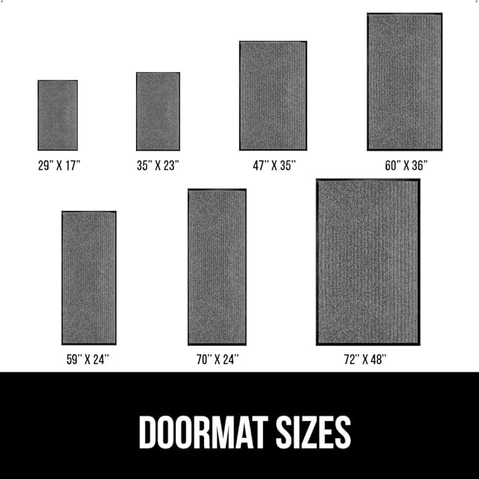 GORILLA GRIP Traffic Guard Door Mat, Heavy Duty Welcome Mats, Commercial Office - Image 6