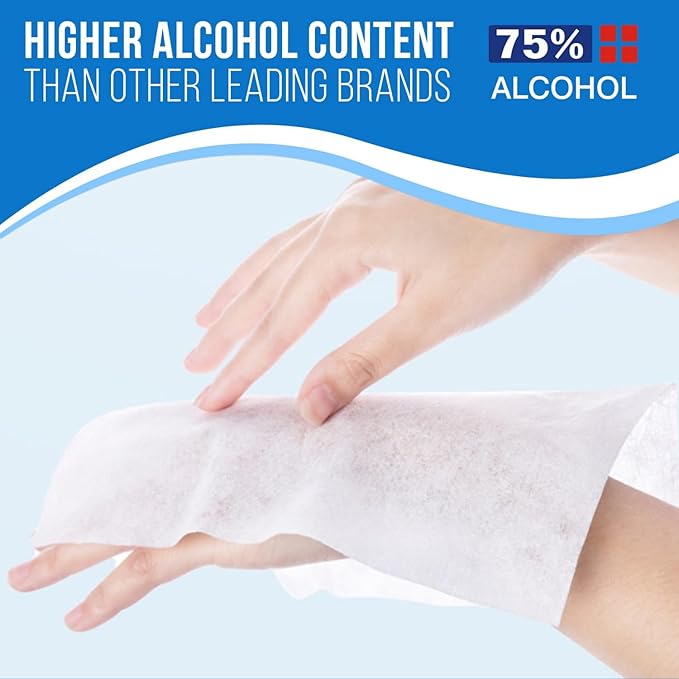 MagiCare 75% Large Alcohol Wipes - Image 2