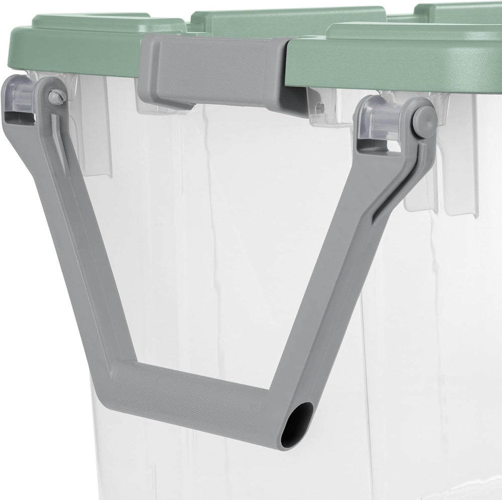 Extra Large Storage Bin, 40 Gallon Wheeled Plastic Storage Container with Han...