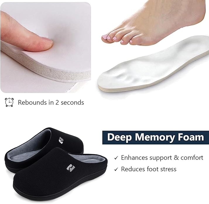 RockDove Women's Original Two-Tone Memory Foam Slipper - Image 4