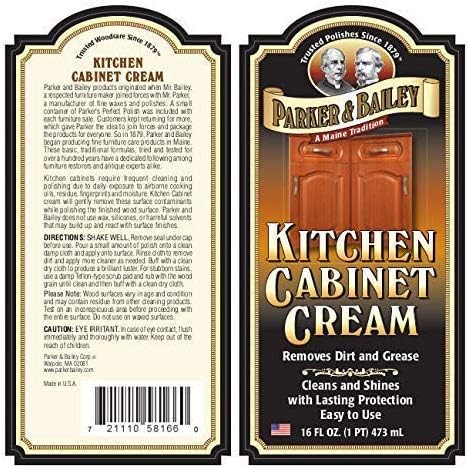 Parker and Bailey Kitchen Cabinet Cream-Wood Cleaner-Grease Remover 16 oz - Image 9