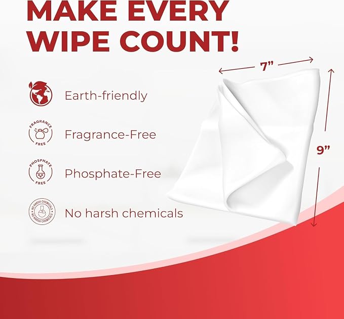 HandyClean Rinse-Free Food Contact Sanitizing Wipes Pouch - Image 8