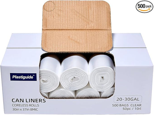20-30 Gallon Trash Can Liners, for Outdoor, Commercial and Industrial Use by Plastiguide