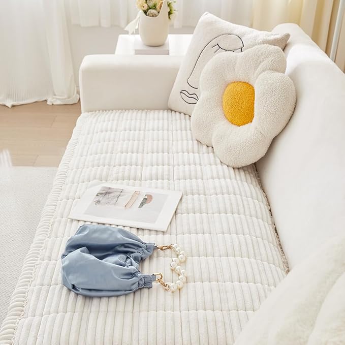 Couch Cover for Dogs Washable, Fuzzy Pet Couch Covers for 2 Cushion Sofa Pet - Image 6