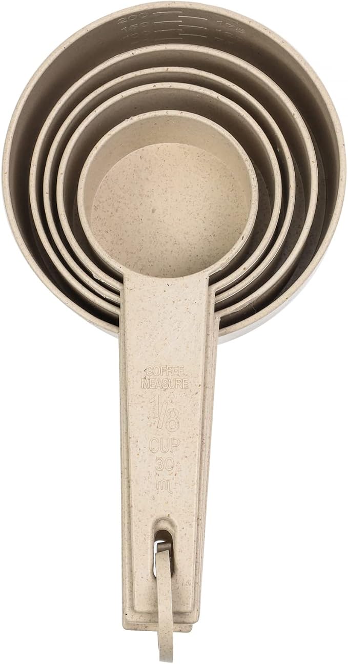 Beille Cream Wheat Straw Measuring Cups Spoons Set Cooking Baking Tools 10pc - Image 7