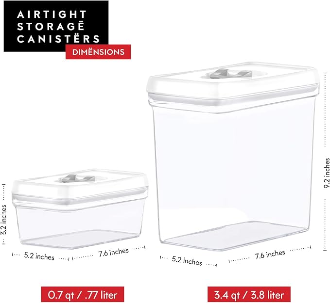 DWËLLZA KITCHEN Large Airtight Food Storage Containers - Image 6