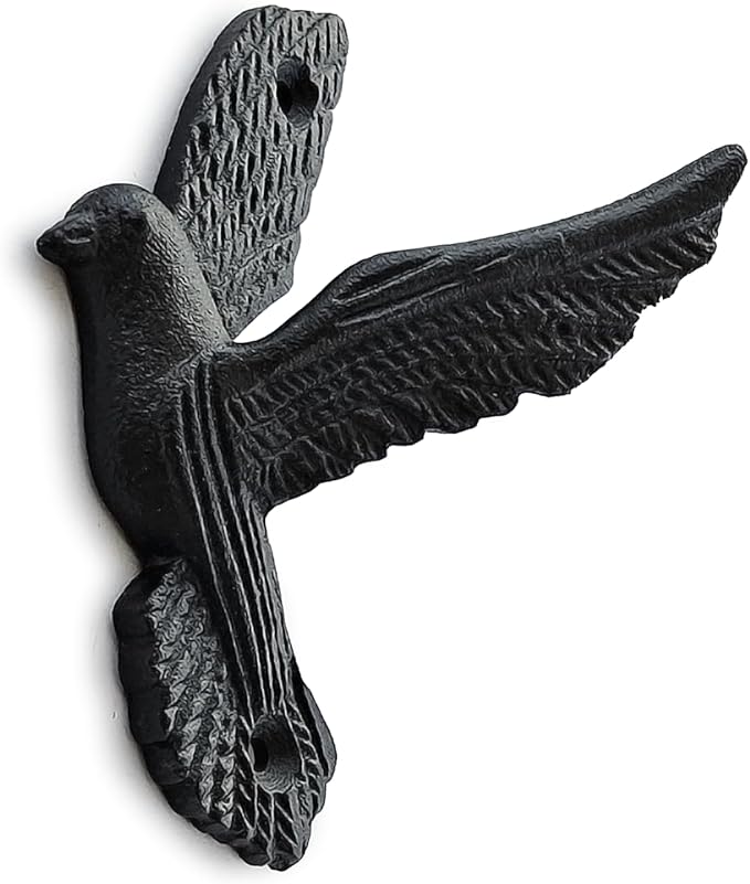Ambipolar Flying Style Iron Cast Decorative Pigeon Bird Wall Mounted Coat Hooks - Image 7