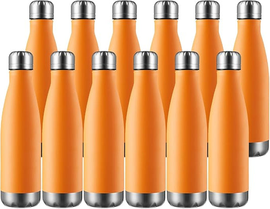 MEWAY 17oz Sport Water Bottle 12 Pack Vacuum Insulated Stainless Steel by MEWAY