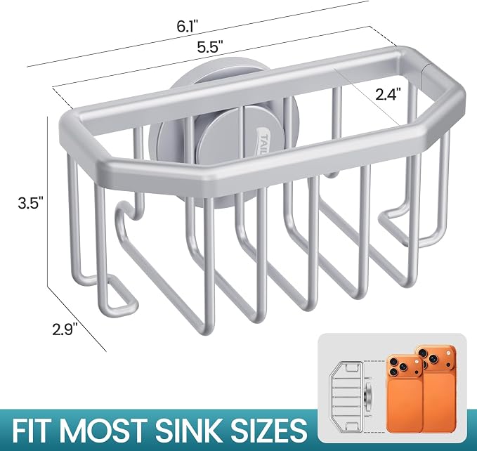 TAILI Sponge Holder for Kitchen Sink - Image 2