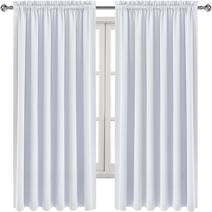 DWCN White Curtains for Living Room Thermal Insulated, Energy Saving & Noise - Image 9