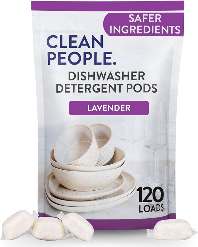 The Clean People Dishwasher Detergent Pods | Cuts Grease and Rinses Sparkling by CleanPeople