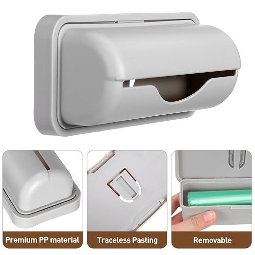 Cabilock 3Pcs Wall-Mounted Trash Bag Storage Box Adhesive Garbage Bag Containers - Image 5