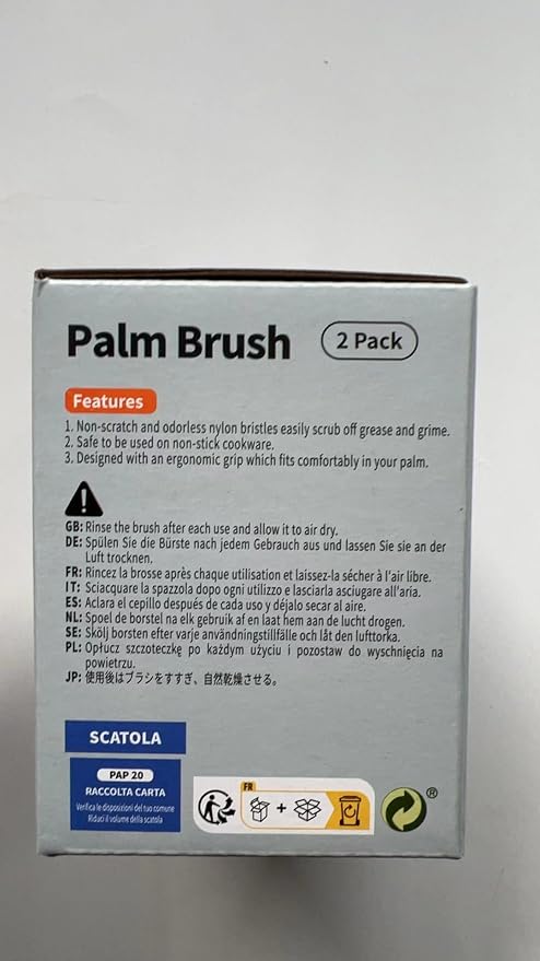 MR.SIGA Dish Scrub Brush, Palm Brush Dish Scrubber - Image 7