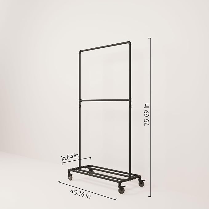 pamo Industrial Pipe Clothing Rack - Image 2