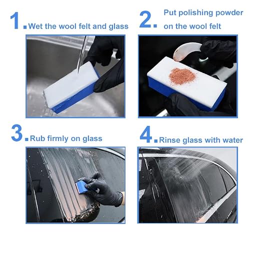 Cerium Oxide Glass Polishing Kit – Multifunctional Light Scratch Remover & Oil - Image 4