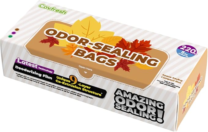 Odor Sealing Small Trash Bags Home & Food Use S-220 Count Disposable Bags by Unknown