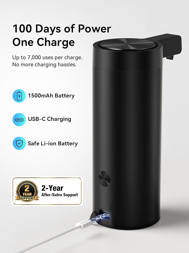 SUNLY Touchless Automatic Soap Dispenser – Clog-Free Pump, 0.2s Fast Sensor - Image 5