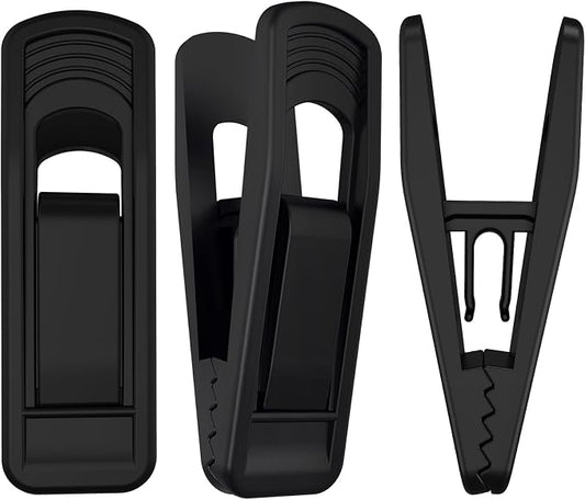 Hanger Clips Perfect for Velvet Hangers, Non-Slip Plastic Clips Pant Skirt by TOFIIGREM