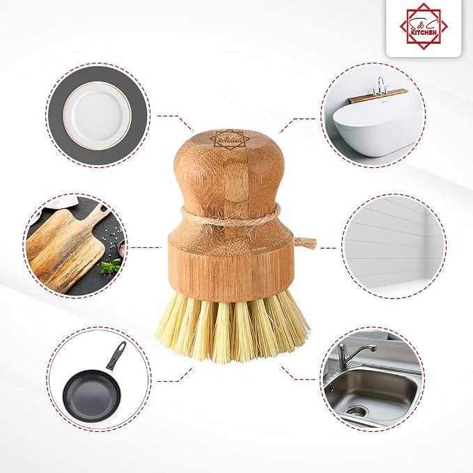 Bamboo Scrub Brush - Image 3