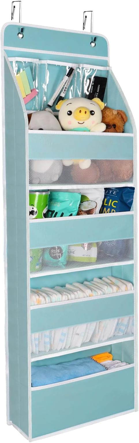 Univivi 5-Shelf Fabric Door Storage Over Door Hanging Organizer by Univivi