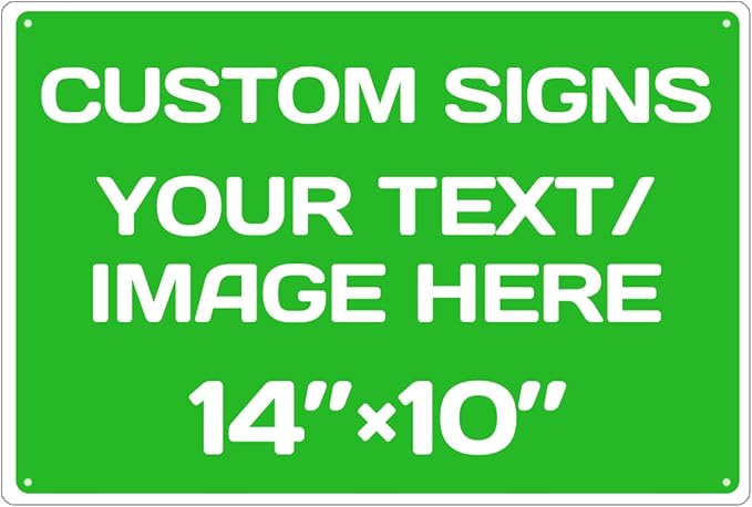 Personalized Aluminum Weatherproof Metal Signs by Repaly