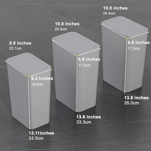 N. NETDOT Bathroom Trash Can - Image 6